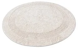 Kerek fürdőszobaszőnyeg - Nila (piszkosfehér)