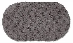 Ovális fürdőszobaszőnyeg - Tressa (sötét szürke)