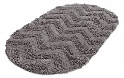 Ovális fürdőszobaszőnyeg - Tressa (sötét szürke)