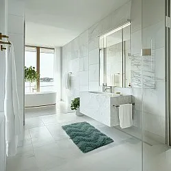 Fürdőszobaszőnyeg - Tressa (sötétzöld)