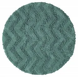 Kerek fürdőszobaszőnyeg - Tressa (sötétzöld)