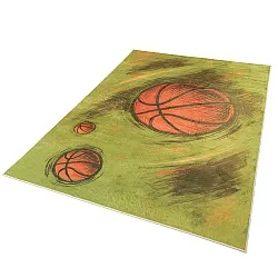 Gyerekszőnyeg - Basketball (zöld)