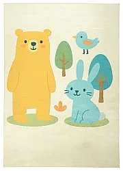 Gyerekszőnyeg - Bear and Bunny (krém/multi)