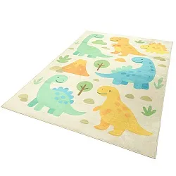 Gyerekszőnyeg - Happy Dinos (krém/multi)