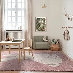 Gyerekszőnyeg - Soft Bunny (rózsaszín/krém)