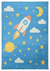 Gyerekszőnyeg - Space Rocket (kék)