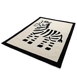Gyerekszőnyeg - Zebra Hand Tufted Wool Premium (bézs/fekete)