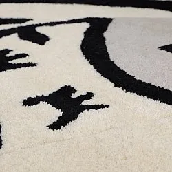 Gyerekszőnyeg - Zebra Hand Tufted Wool Premium (bézs/fekete)