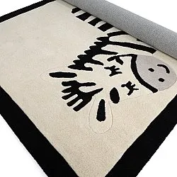 Gyerekszőnyeg - Zebra Hand Tufted Wool Premium (bézs/fekete)