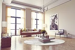 Kerek szőnyeg - Rouen (bezs)