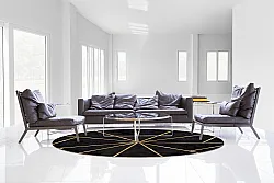 Kerek szőnyeg - Bellizzi (fekete)