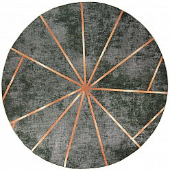 Kerek szőnyeg - Bellizzi (zöld/narancssárga)