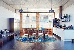 Kerek szőnyeg - Rillo (kék)