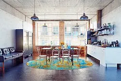 Kerek szőnyeg - Molina (kék)