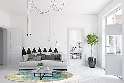 Kerek szőnyeg - Sierra (kék)