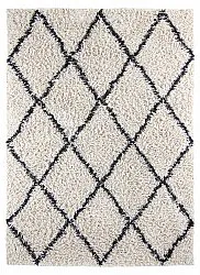 Shaggy szőnyeg - Alcott Natural Cotton Shaggy (fekete/fehér)