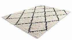 Shaggy szőnyeg - Alcott Natural Cotton Shaggy (fekete/fehér)