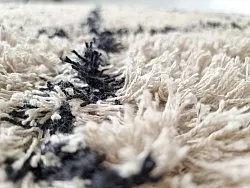 Shaggy szőnyeg - Alcott Natural Cotton Shaggy (fekete/fehér)