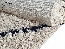 Shaggy szőnyeg - Alcott Natural Cotton Shaggy (fekete/fehér)