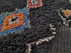 Shaggy szőnyeg - Marden Natural Cotton Shaggy (fekete/multi)