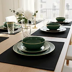 Asztali alátét – 2 darabos csomag Niva (fekete)