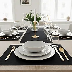 Asztali alátét – 2 darabos csomag Niva (fekete)