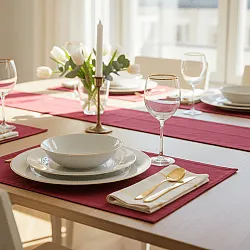 Asztali alátét – 2 darabos csomag Niva (burgundia)