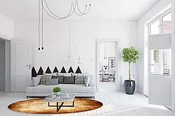 Kerek szőnyeg - Rimini (barna)