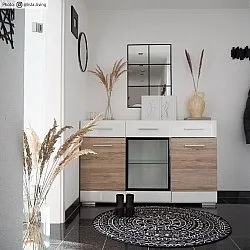 Kerek szőnyeg - Brussels Diamond (fekete)