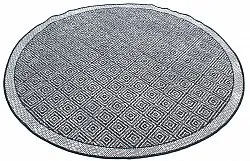 Kerek szőnyeg - Monsaraz (fekete)