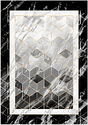Wilton szőnyeg - Castello (fekete/fehér)