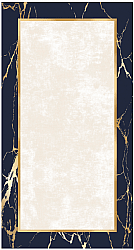 Wilton szőnyeg - Cerasia (sötétkék/fehér/arany)