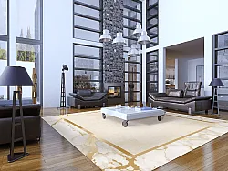 Wilton szőnyeg - Cerasia (bezs/fehér/arany)