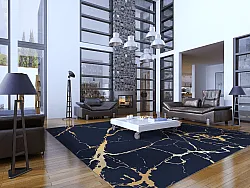 Wilton szőnyeg - Cesina (fekete/arany)