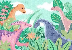 Gyermek szőnyeg - Dino Friends (multi)