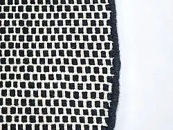 Kerek szőnyeg - Coastal (fekete/fehér)