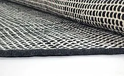 Kerek szőnyeg - Coastal (fekete/fehér)