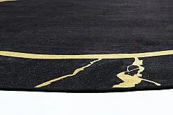 Kerek szőnyeg - Cerasia (fekete/arany)