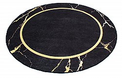 Kerek szőnyeg - Cerasia (fekete/arany)