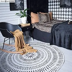 Kerek szőnyeg - Brussels Night (szürke)