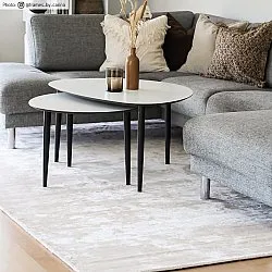 Kerek szőnyeg - Jodhpur Special Luxury Edition Viskos (világosbézs)