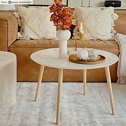 Kerek szőnyeg - Jodhpur Special Luxury Edition Viskos (világosbézs)