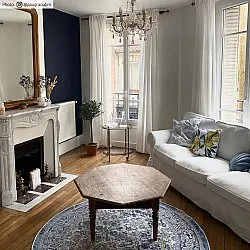 Kerek szőnyeg - Denizli (kék)