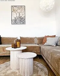 Kerek szőnyegek - Aranga Super Soft Fur (bézs)