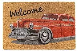 Lábtörlő - Car (piros)