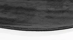 Rund matta - Recycled PET with viscose look (fekete)