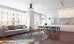 Kerek szőnyeg - Gabes (szürke)