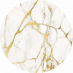 Kerek szőnyeg - Cesina (stone/fehér/arany)