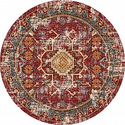 Kerek szőnyeg - Idri (piros/többszínű)