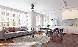 Kerek szőnyeg - Mateur (bezs)